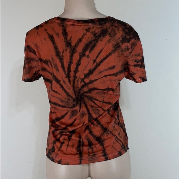 Black Orange Tye Dye T-Shirt - Picture 10 of 13